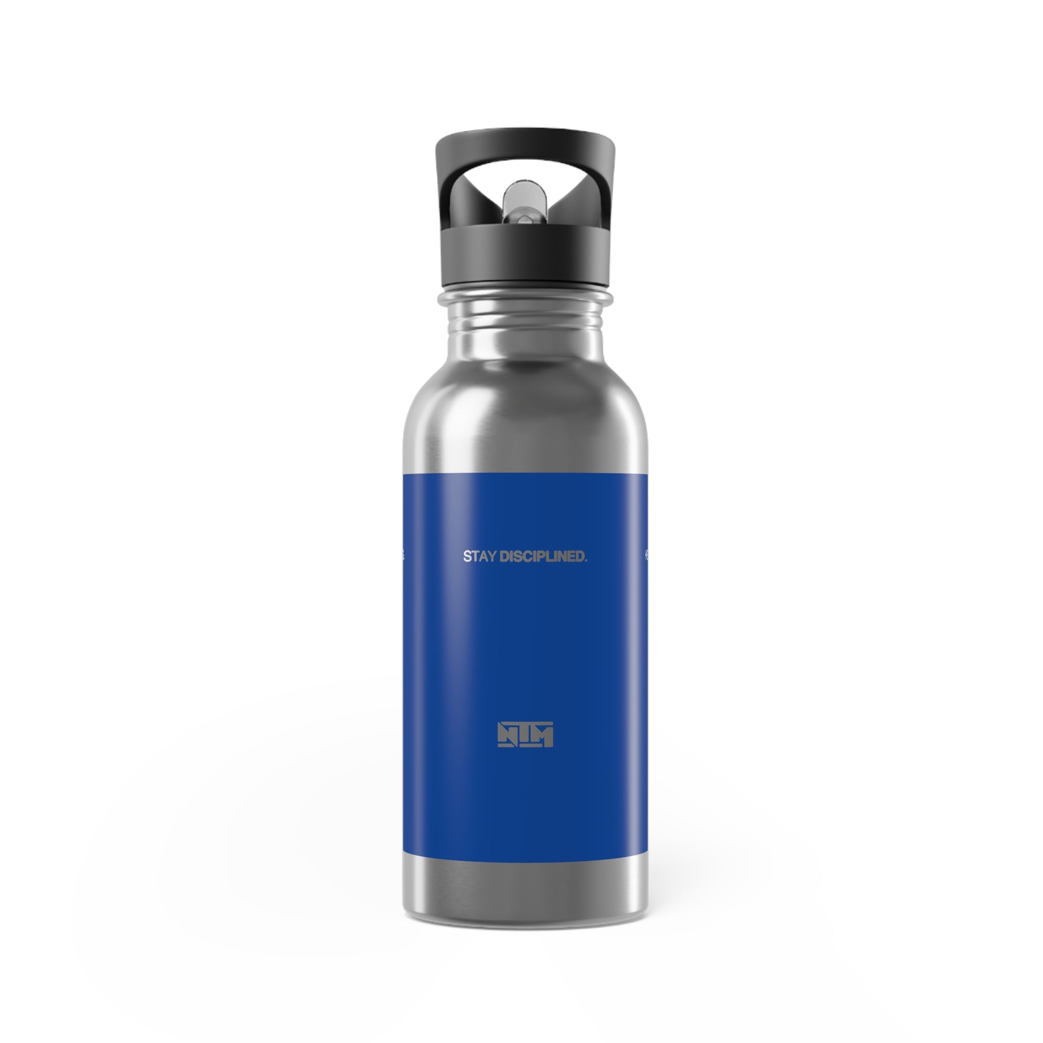 STAY DISCIPLINED STEEL WATER BOTTLE - NAVY - NTM Apparel