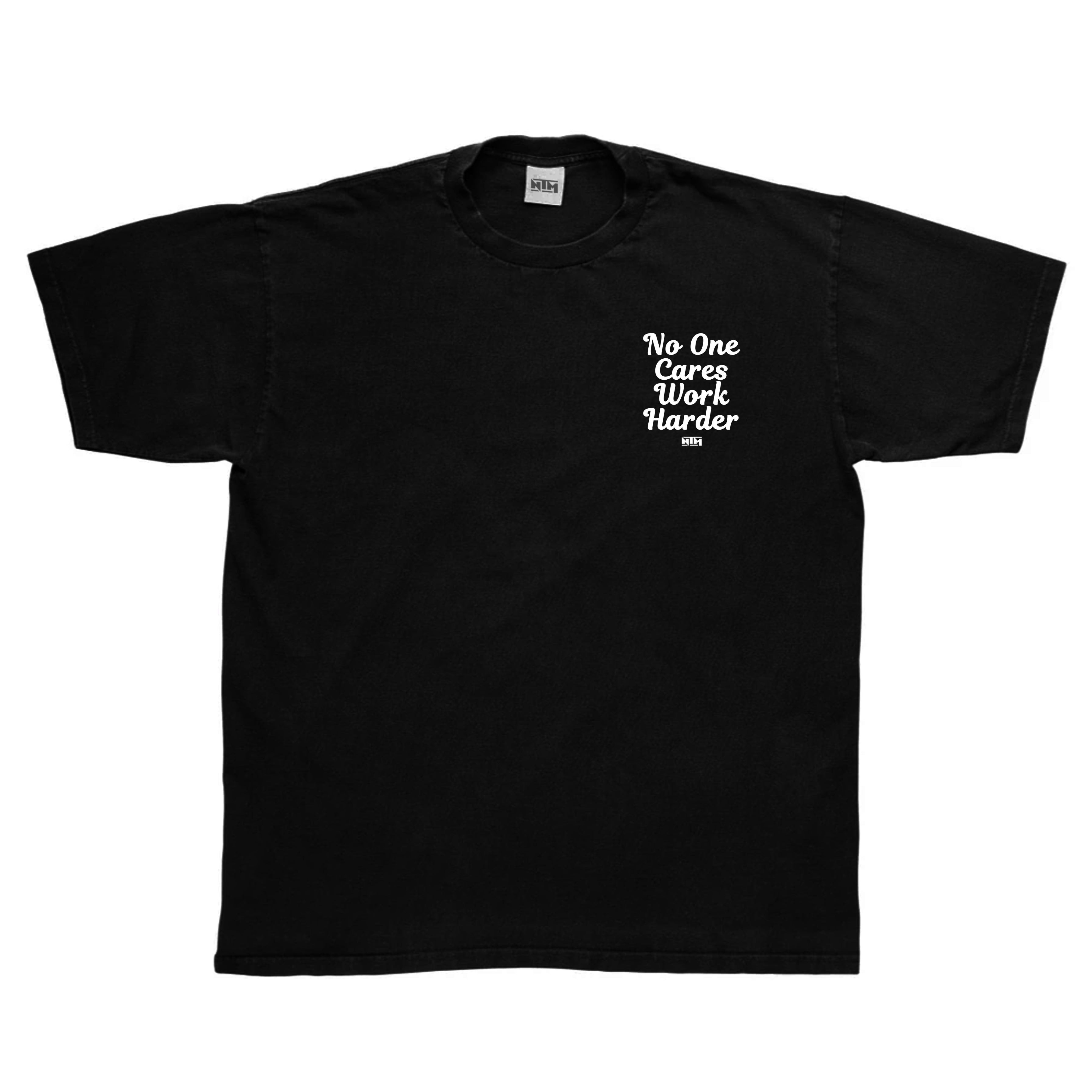 'WORK HARDER' TEE - BLACK - NTM Apparel