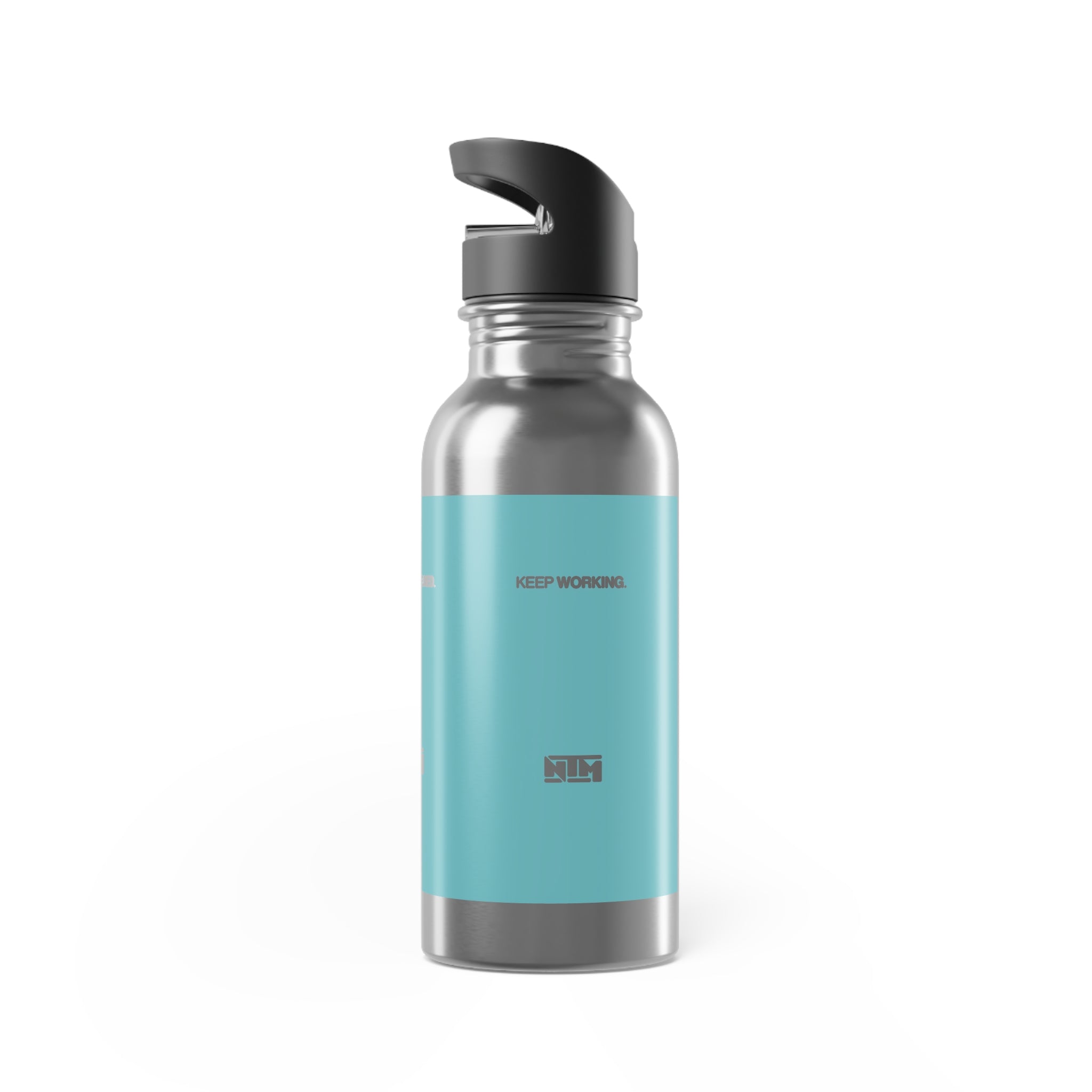 STAY DISCIPLINED STEEL WATER BOTTLE - LIGHT BLUE - NTM Apparel