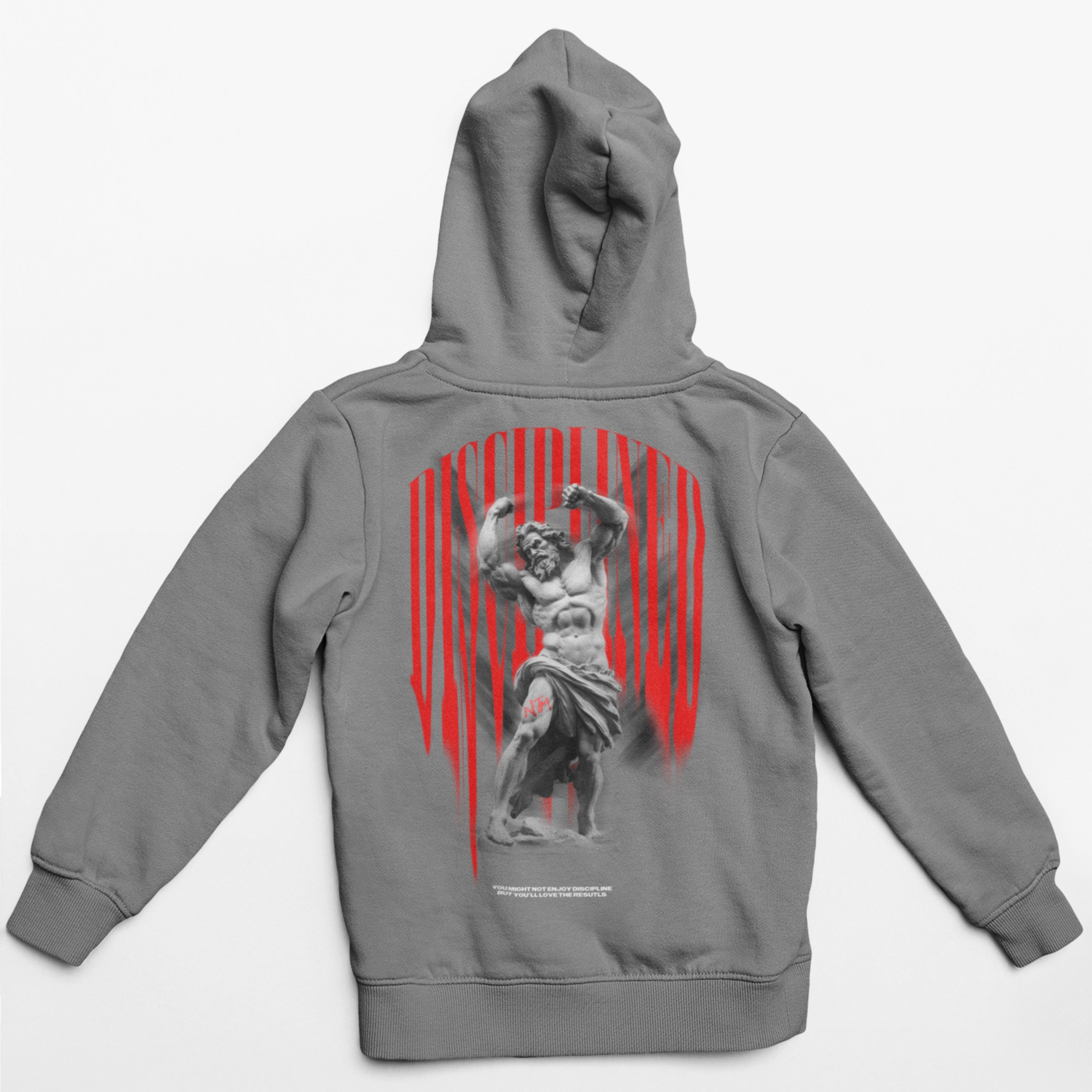 Disciplined Stoic Grey Hoodie - NTM Apparel