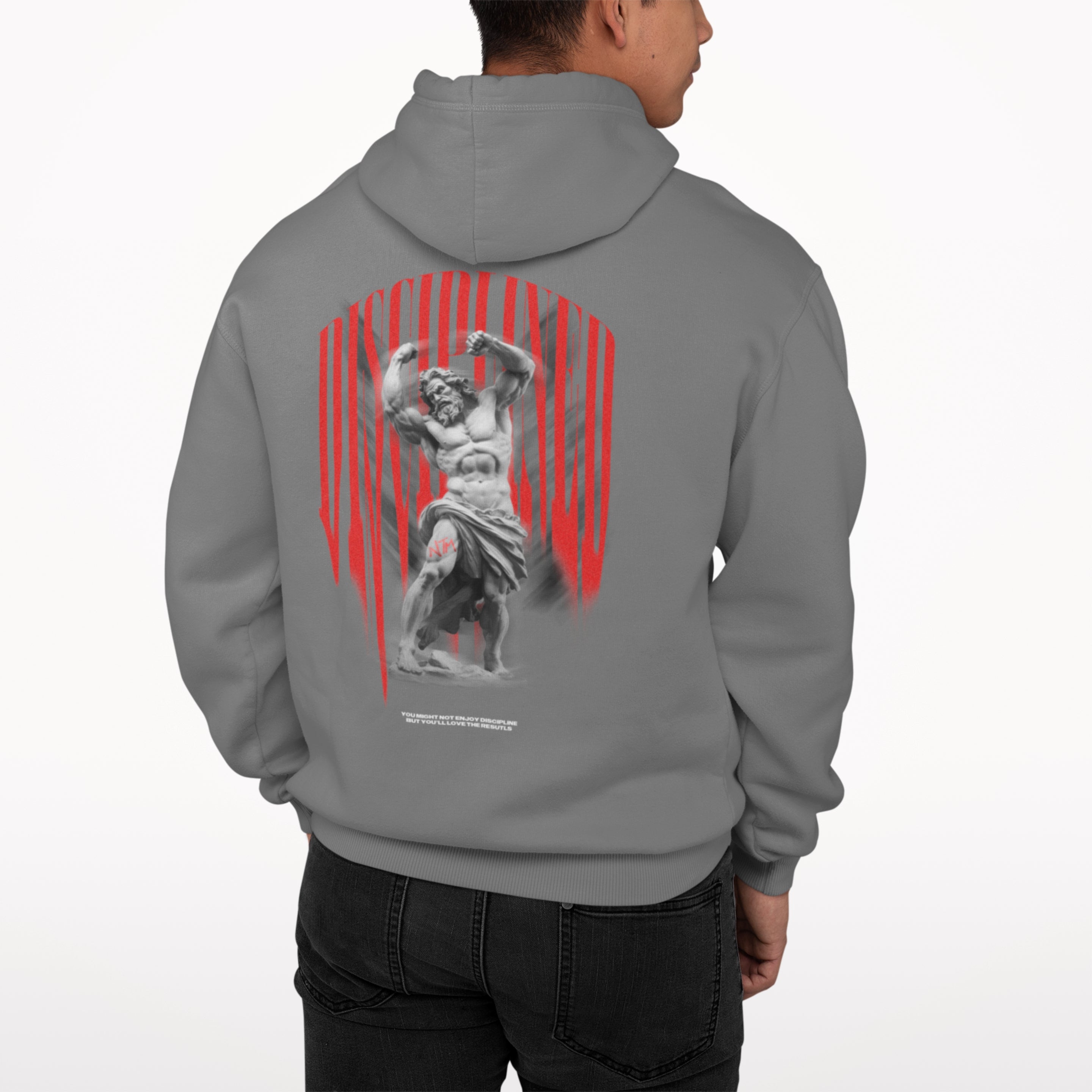 Disciplined Stoic Grey Hoodie - NTM Apparel