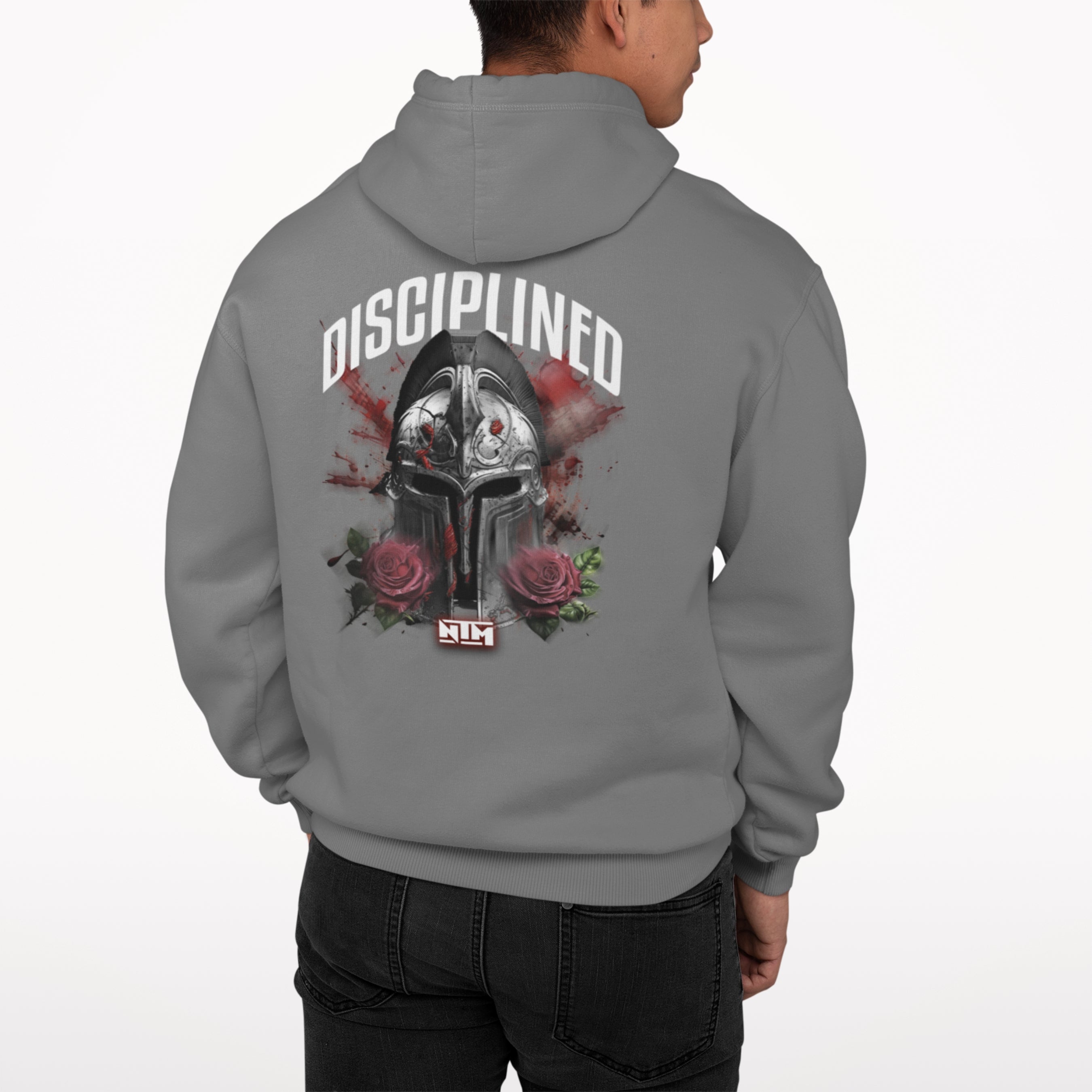 Disciplined Gladiator Grey Hoodie - NTM Apparel
