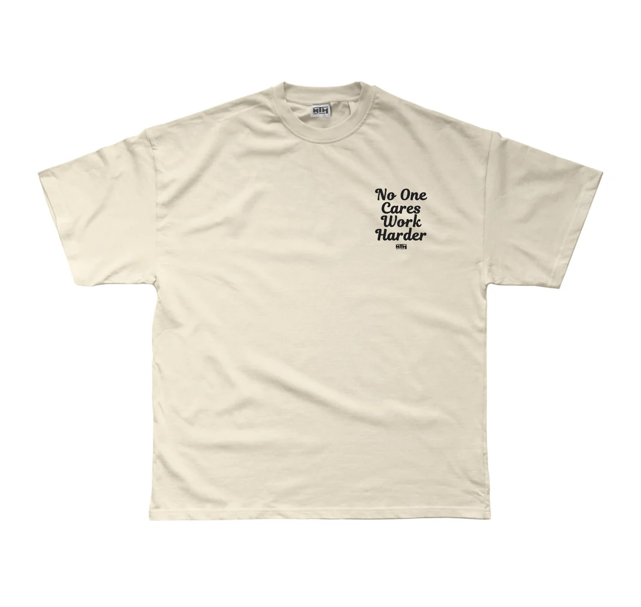 'WORK HARDER' TEE - IVORY - NTM Apparel
