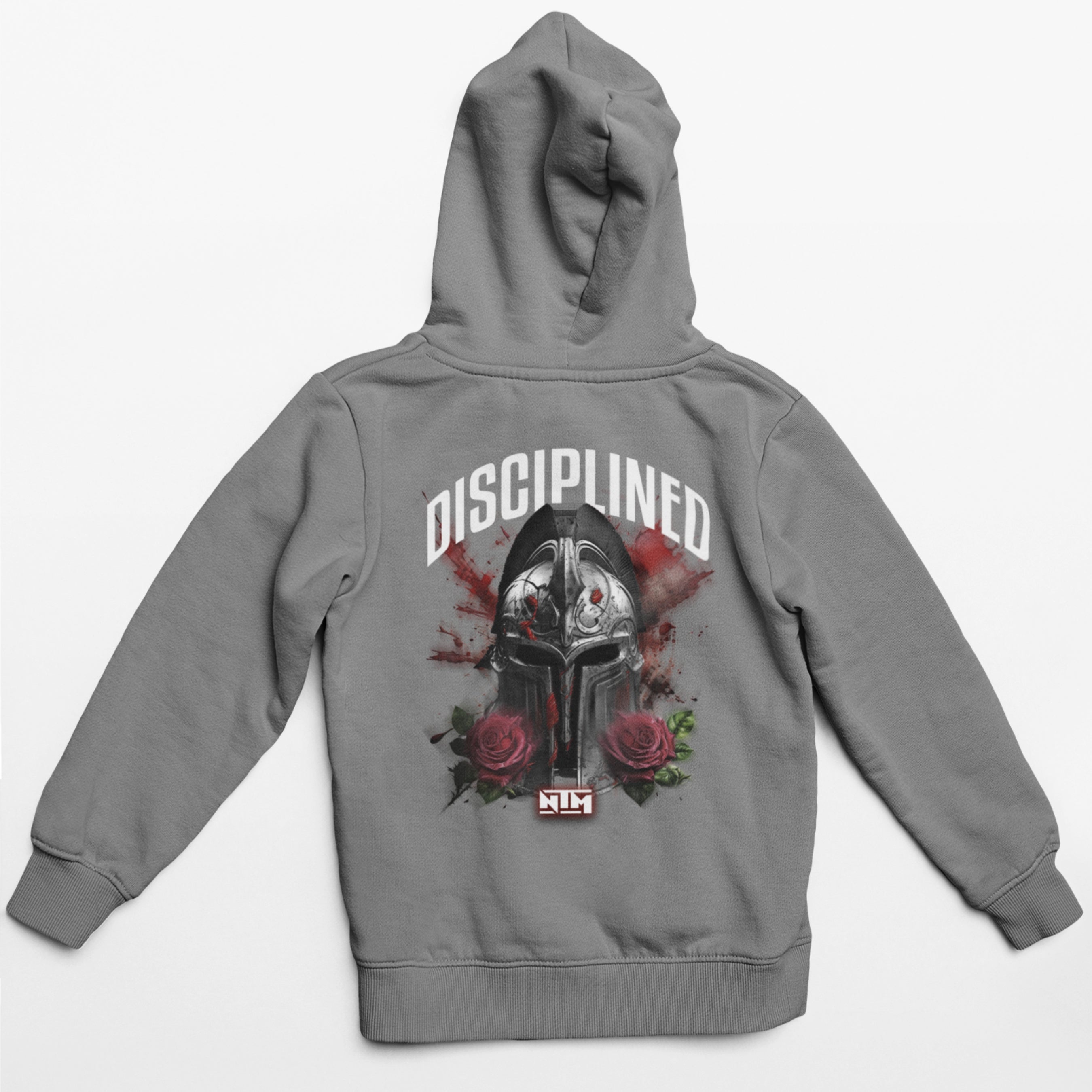 Disciplined Gladiator Grey Hoodie - NTM Apparel