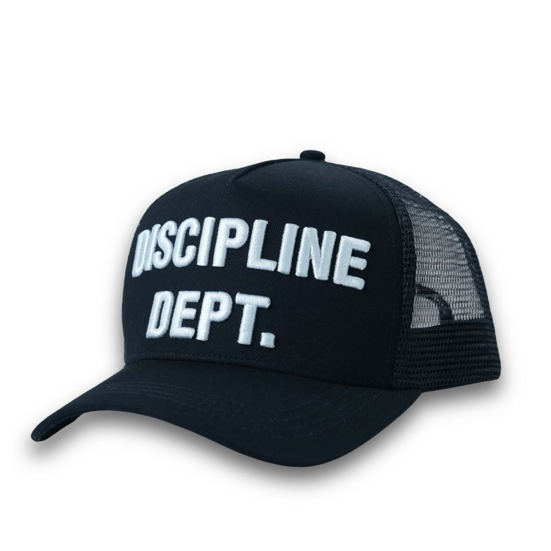 'DISCIPLINE DEPT.' CAP - BLACK - NTM Apparel