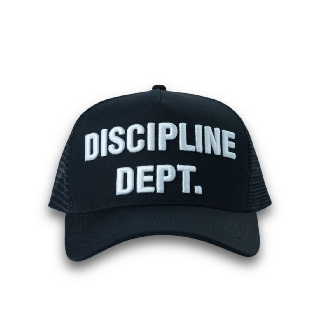 'DISCIPLINE DEPT.' CAP - BLACK - NTM Apparel