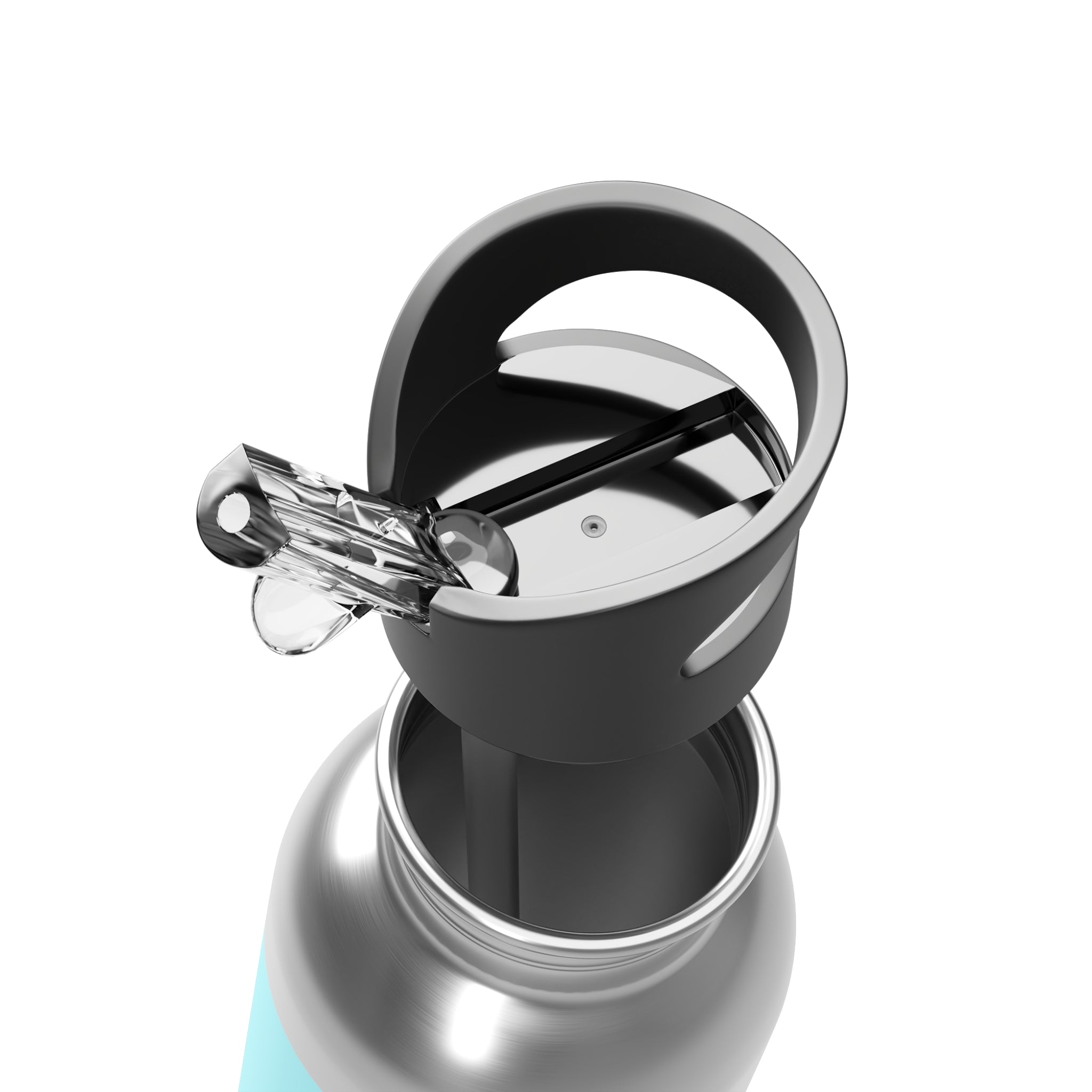 STAY DISCIPLINED STEEL WATER BOTTLE - LIGHT BLUE - NTM Apparel