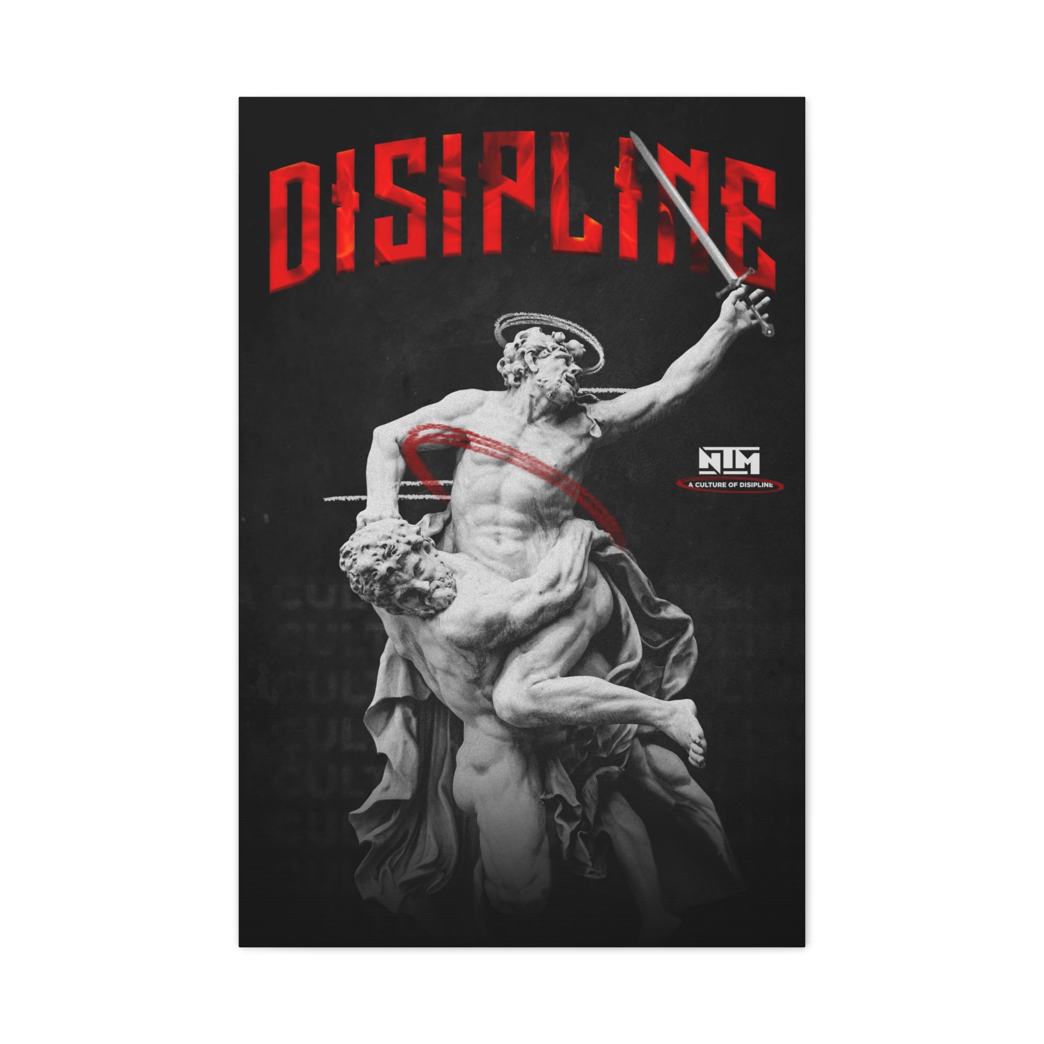 'DISCIPLINE, NO MERCY' CANVAS - NTM Apparel
