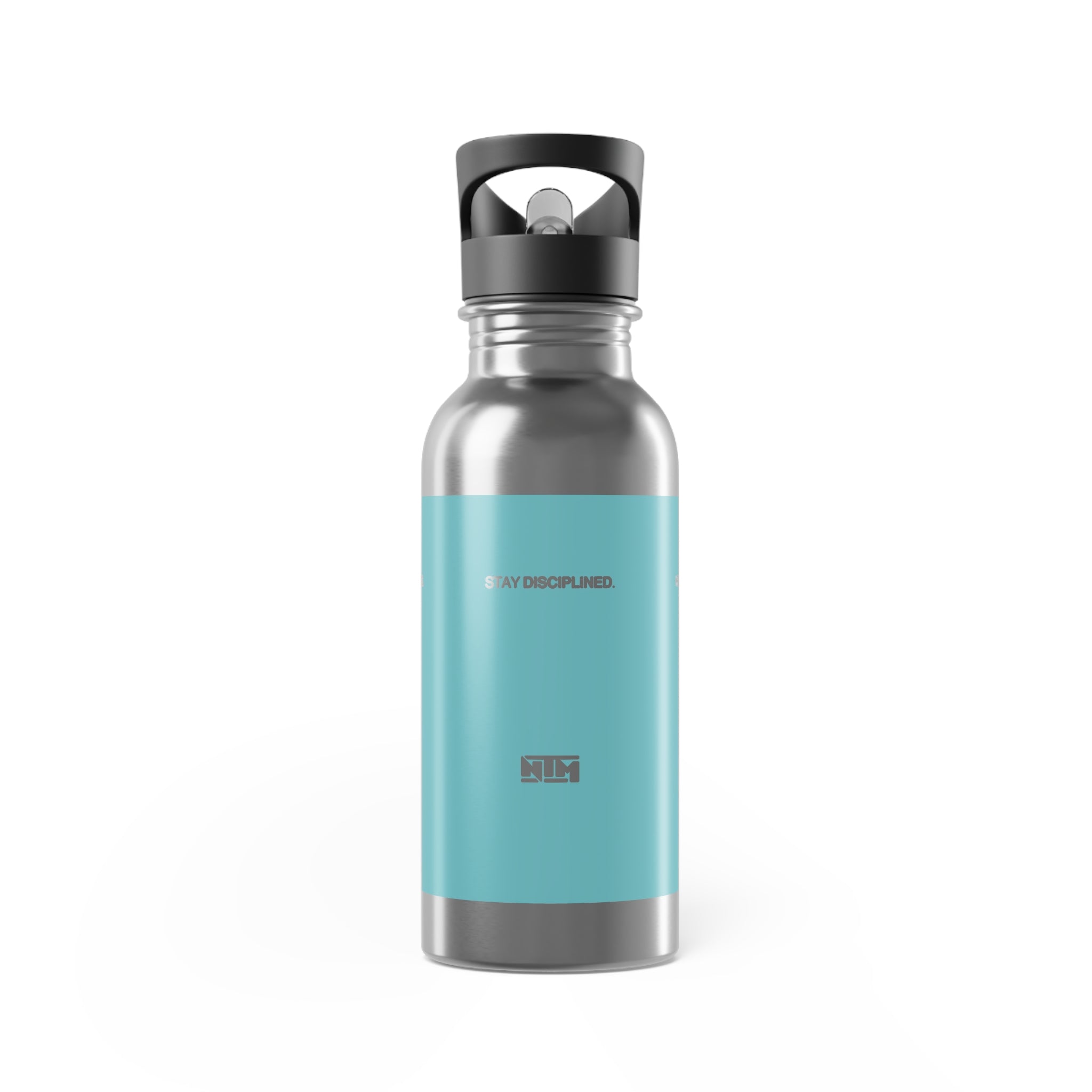 STAY DISCIPLINED STEEL WATER BOTTLE - LIGHT BLUE - NTM Apparel