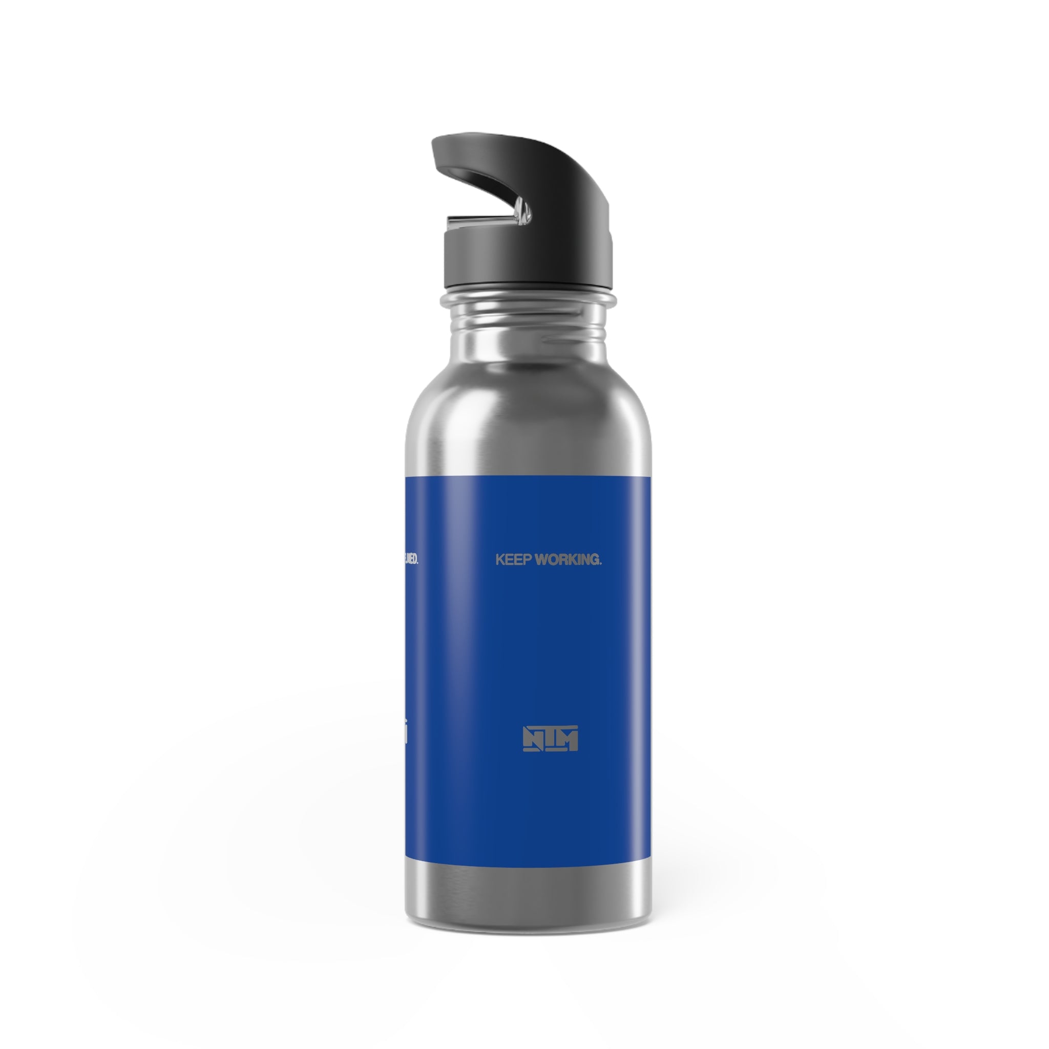 STAY DISCIPLINED STEEL WATER BOTTLE - NAVY - NTM Apparel