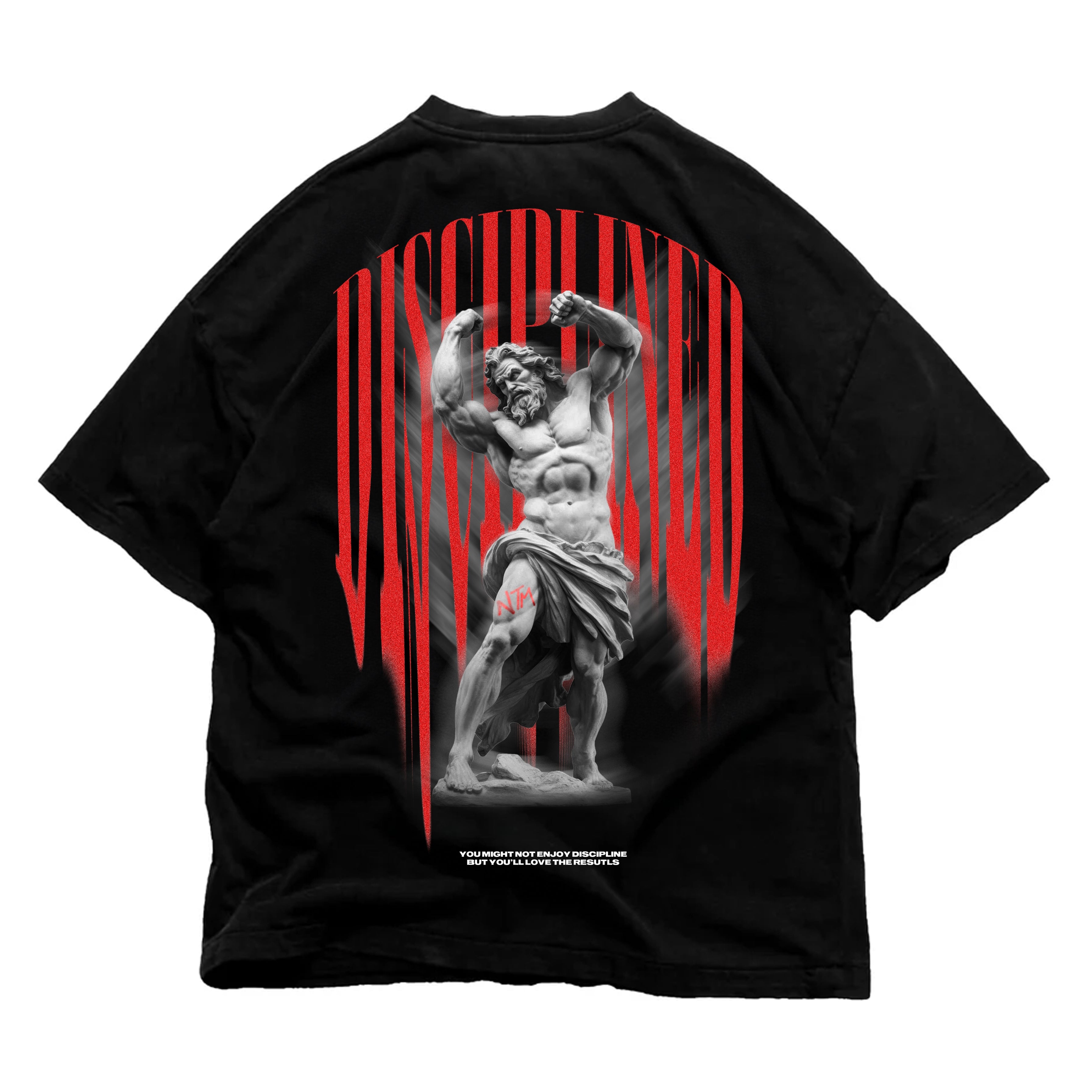HERCULES 'DISCIPLINED' TEE - BLACK - NTM Apparel