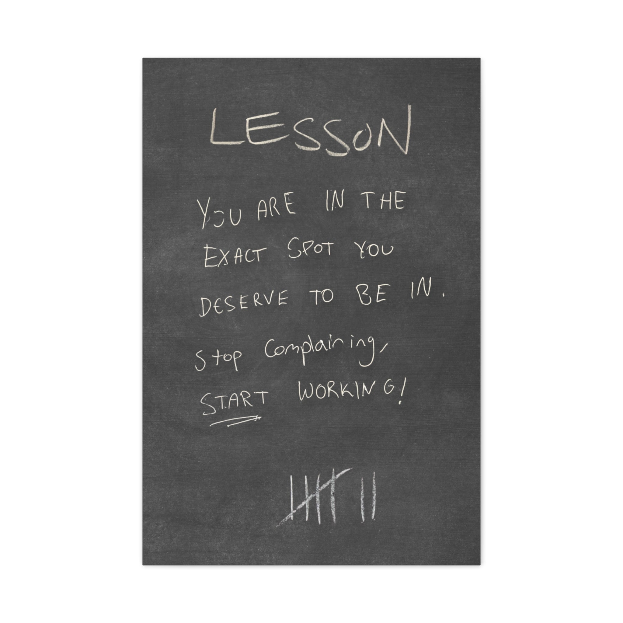 'Lesson VII' Canvas