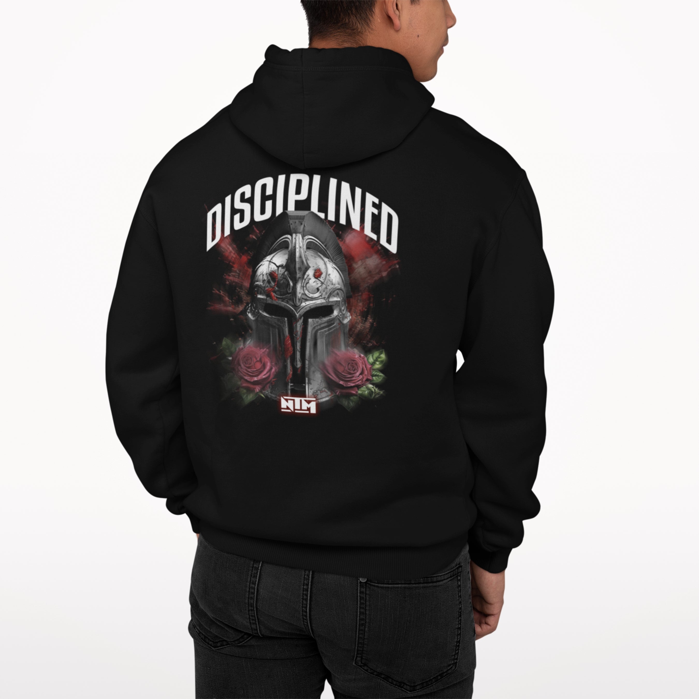 Disciplined Gladiator Black Hoodie - NTM Apparel