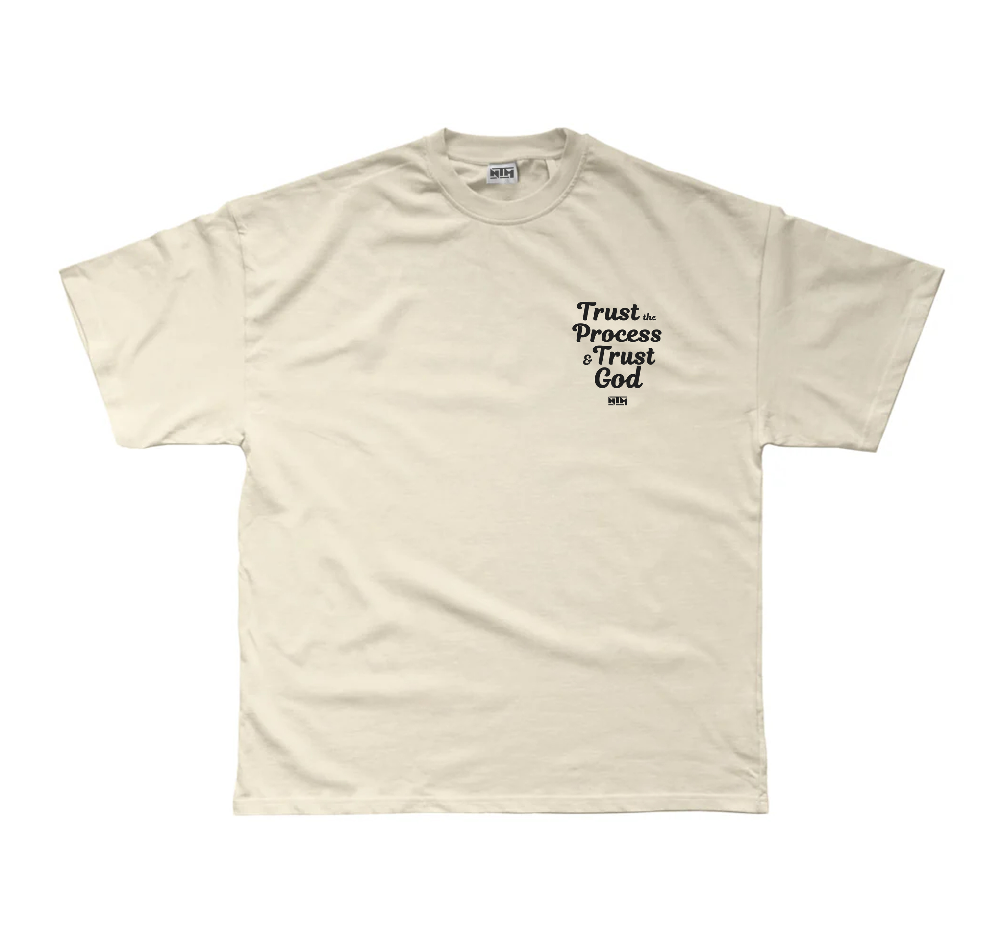 'TRUST PROCESS & TRUST GOD' TEE - IVORY - NTM Apparel