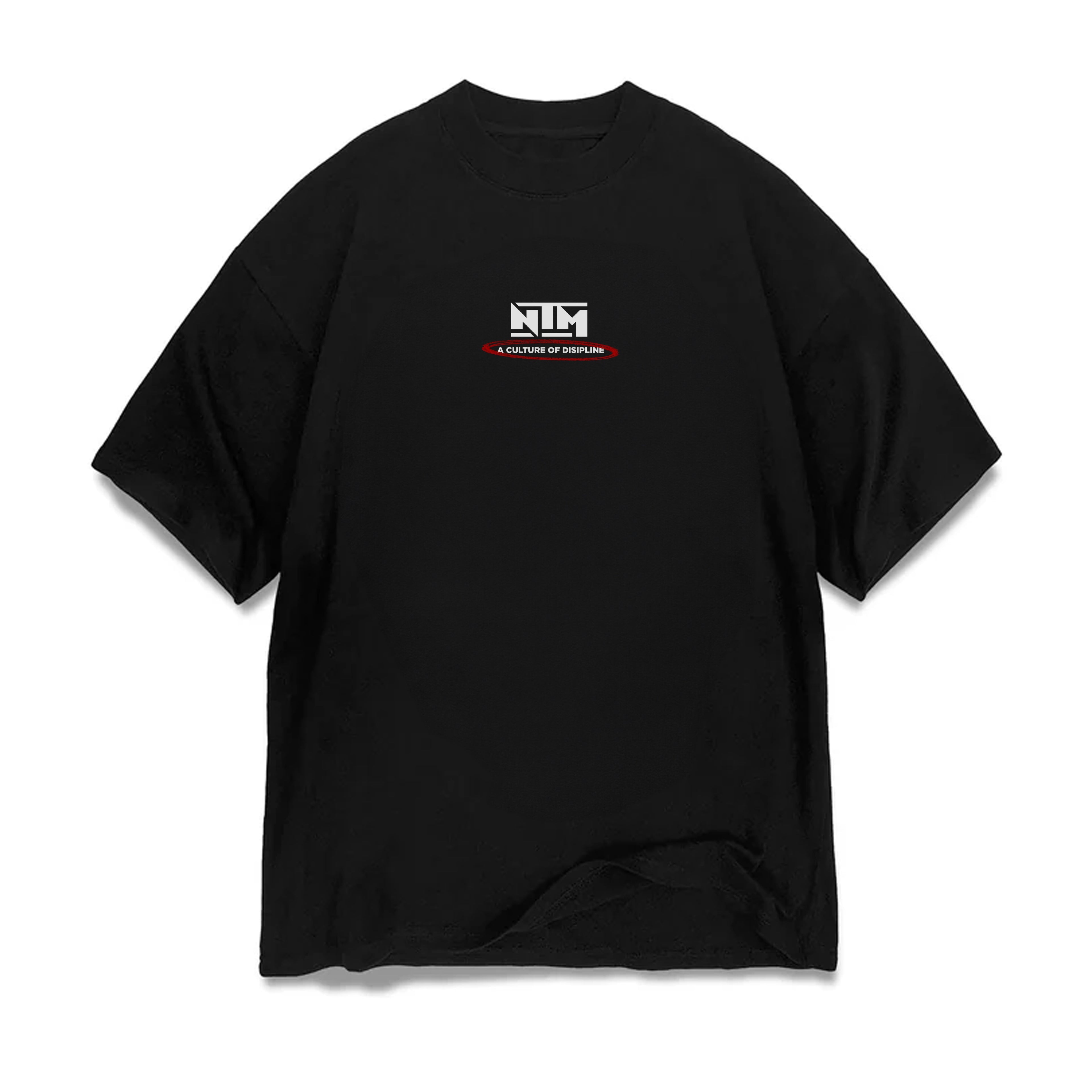 'DISCIPLINE, NO MERCY' TEE - BLACK - NTM Apparel