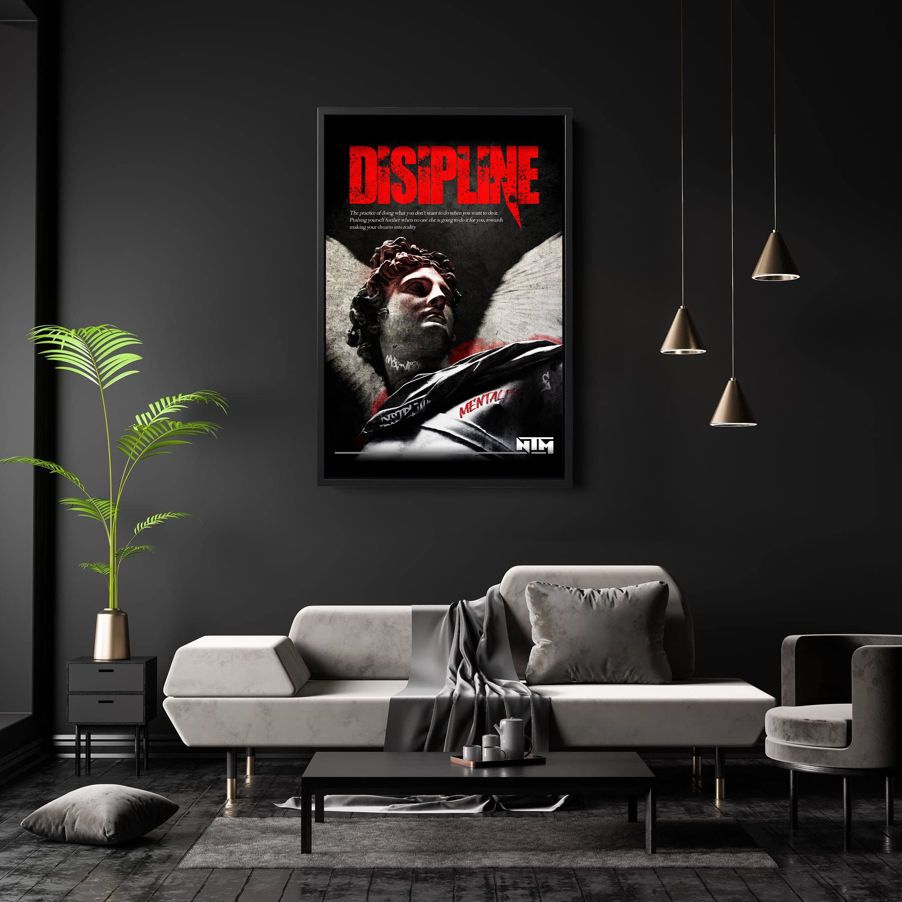 'DISCIPLINE & CONQUER' CANVAS - NTM Apparel